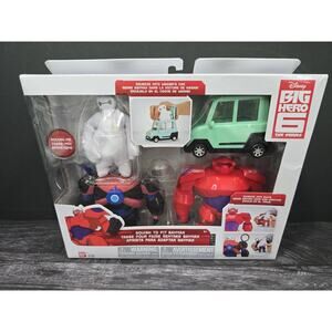 Disney Big Hero 6 The Series Squish-to-Fit Baymax Playset Bandai NIB Sealed 2018
